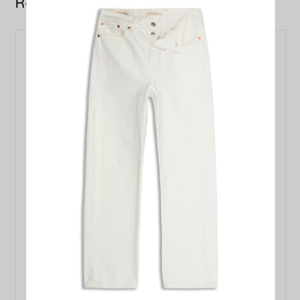 Levi's Wedgie Straight Jeans White Size 32